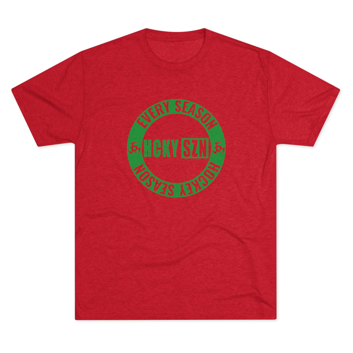 HCKY SZN Circle Logo TriBlend Tee Shirt (Green) - Various Colors