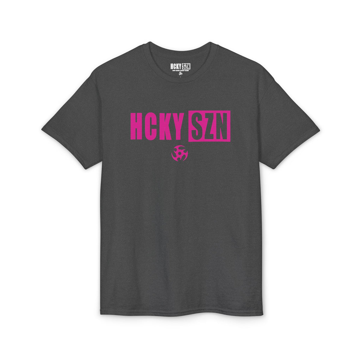 HCKY SZN Simple Star DryBlend Tee Shirt (Pink Logo) - Various Colors