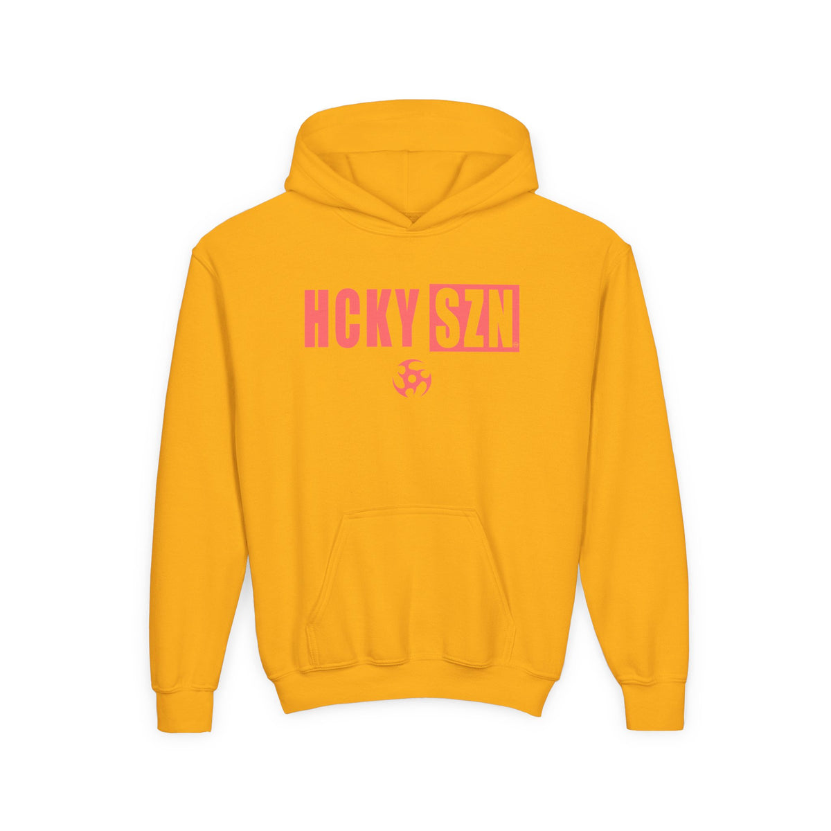 Youth HCKY SZN (Peach Logo) Hooded Sweatshirt - Various Colors