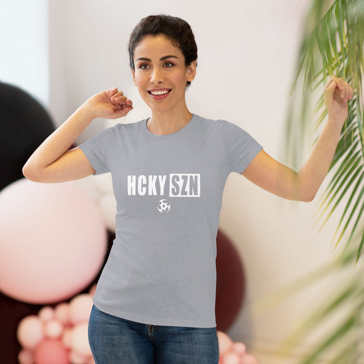 Women’s Hockey Vibe Triblend Tee (White Logo)