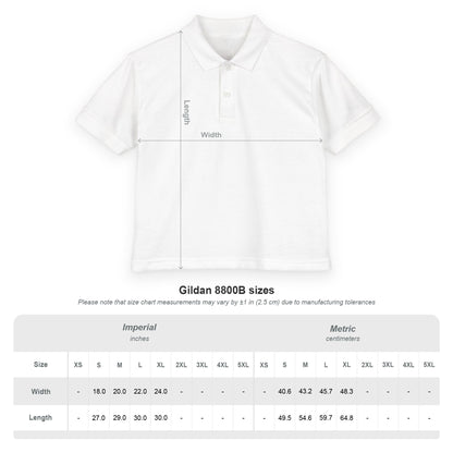 Youth HCKY SZN DryBlend Polo Shirt (Light Blue)