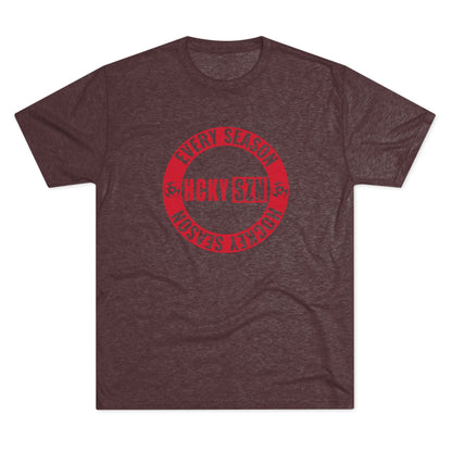 HCKY SZN Circle Logo TriBlend Tee Shirt (Red) - Various Colors