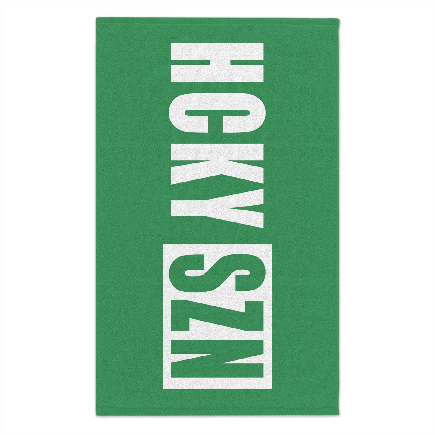 HCKY SZN 11x18 Skate Towel (Green) Hockey Towel