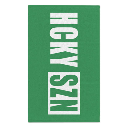 HCKY SZN 11x18 Skate Towel (Green) Hockey Towel