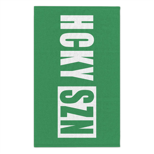 HCKY SZN 11x18 Skate Towel (Green) Hockey Towel