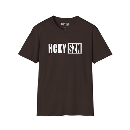 HCKY SZN Softstyle Tee Shirt (Dark Chocolate)