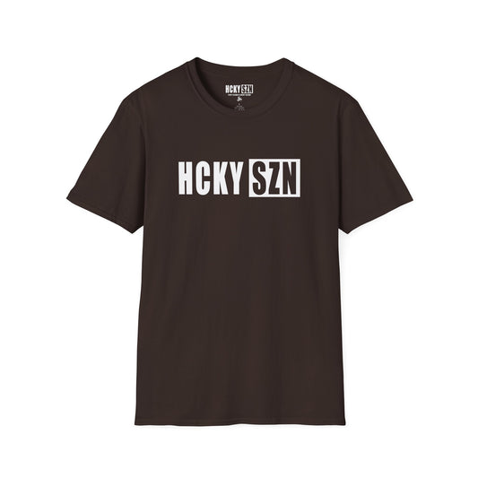 HCKY SZN Softstyle Tee Shirt (Dark Chocolate)
