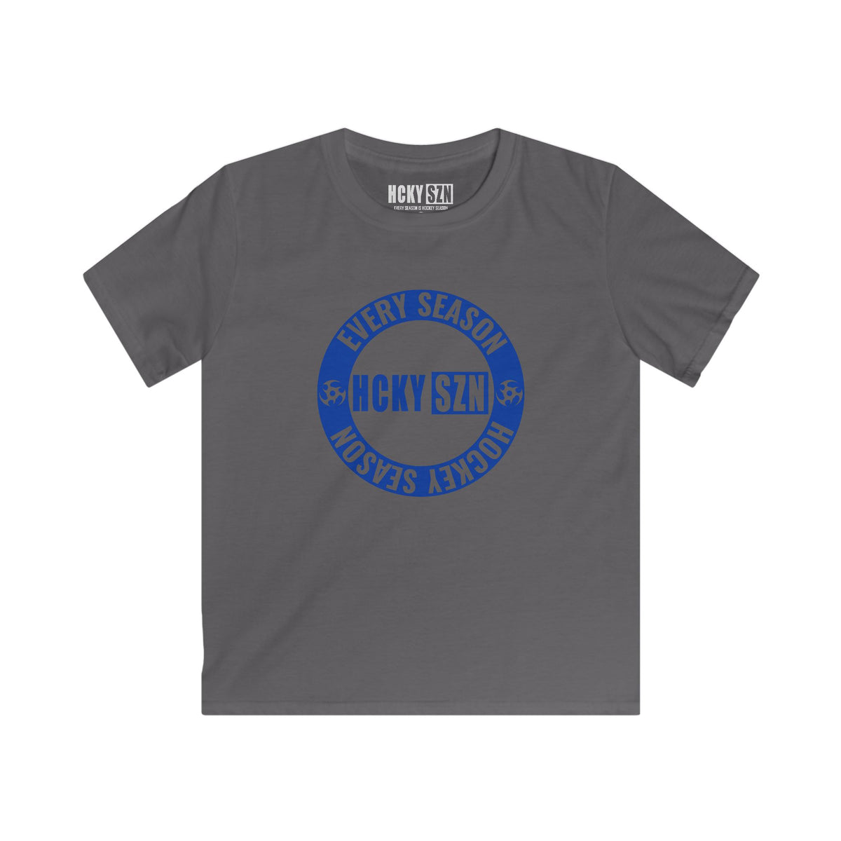 Youth Circle SZN Softstyle Tee (Blue Logo) - Various Colors