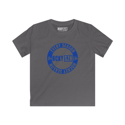 Youth Circle SZN Softstyle Tee (Blue Logo) - Various Colors