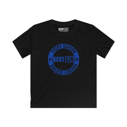 Youth Circle SZN Softstyle Tee (Blue Logo) - Various Colors