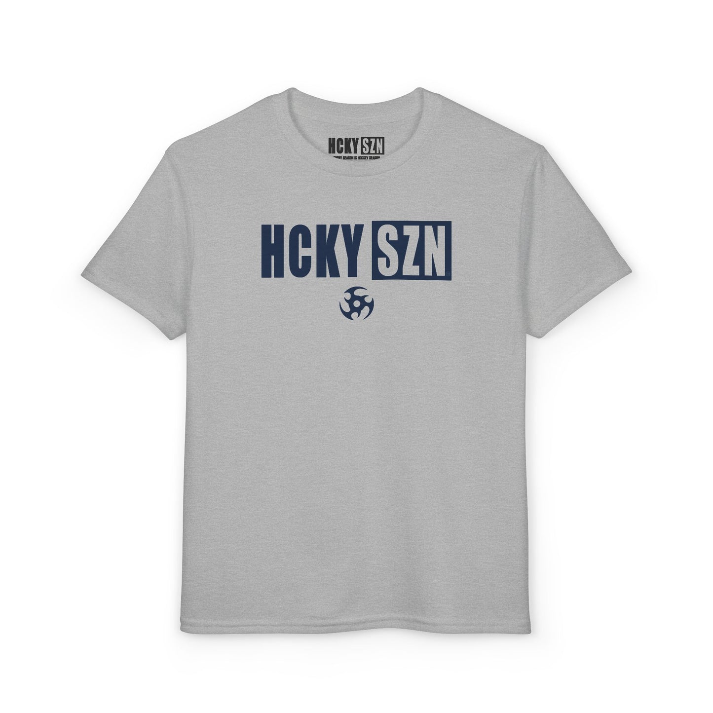 Youth HCKY SZN DryBlend Tee Shirt (Navy Logo) - Various Colors
