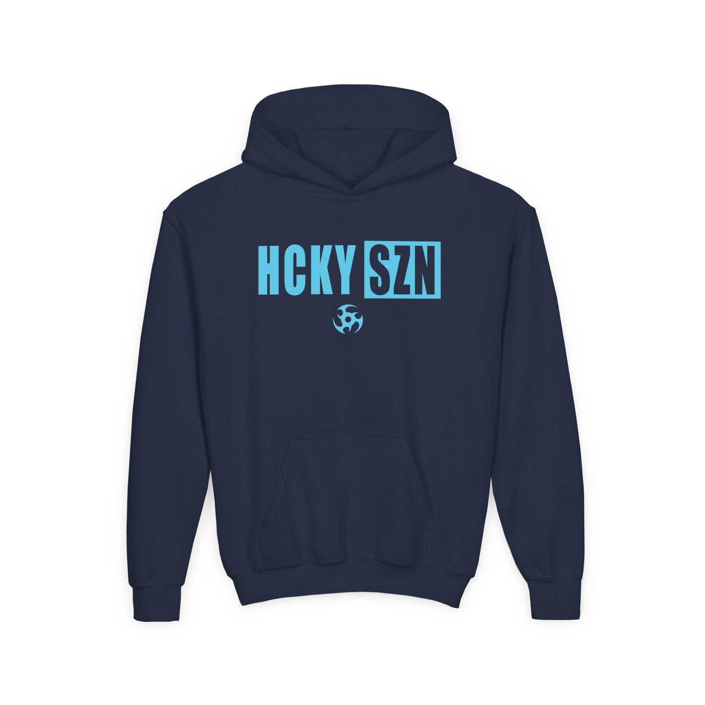 Youth HCKY SZN (Sky Blue Logo) Hooded Sweatshirt - Various Colors