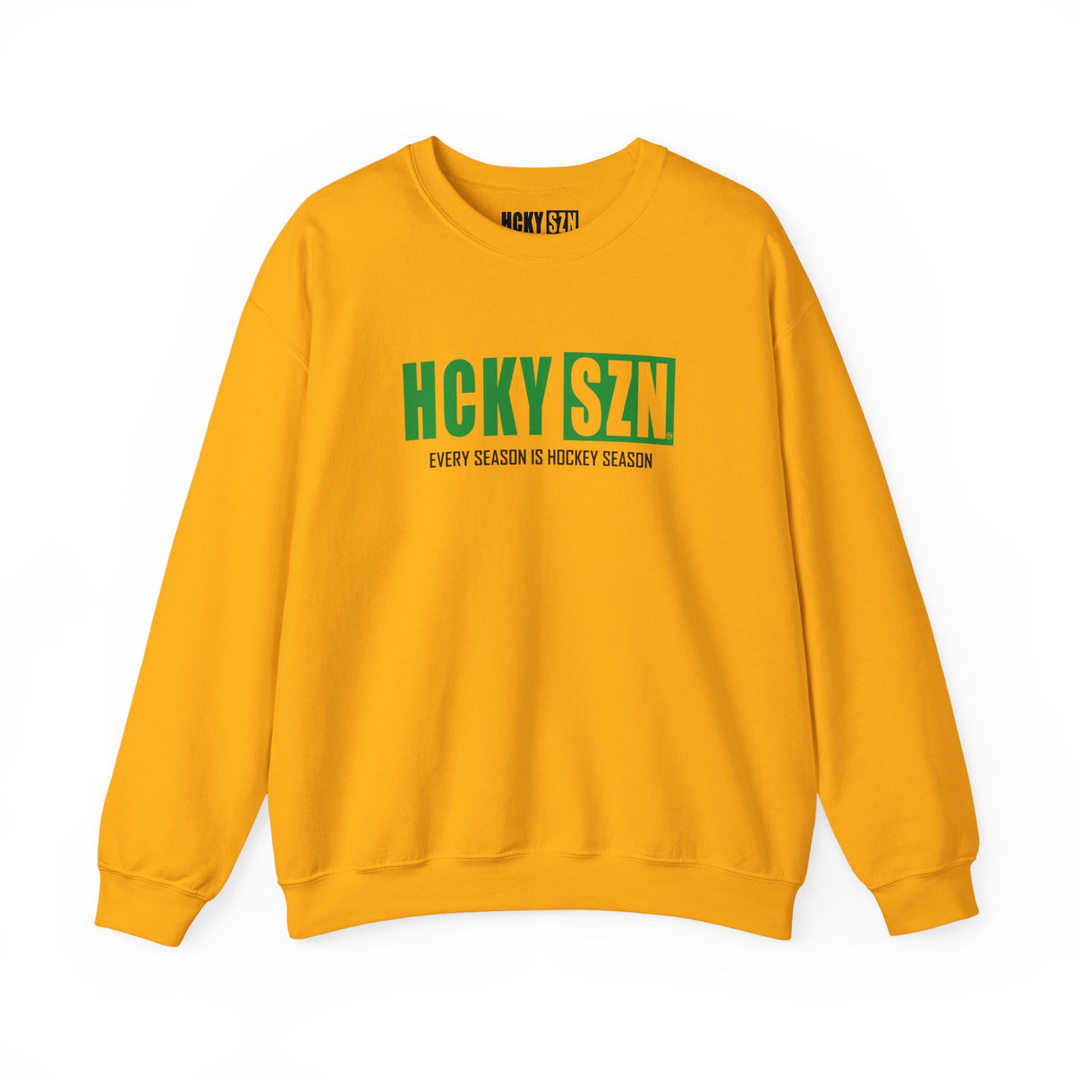HCKY SZN Crewneck Sweatshirt (Green Logo) - Various Colors