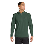 HCKY SZN Embroidered Quarter-Zip Pullover (Forest/White)