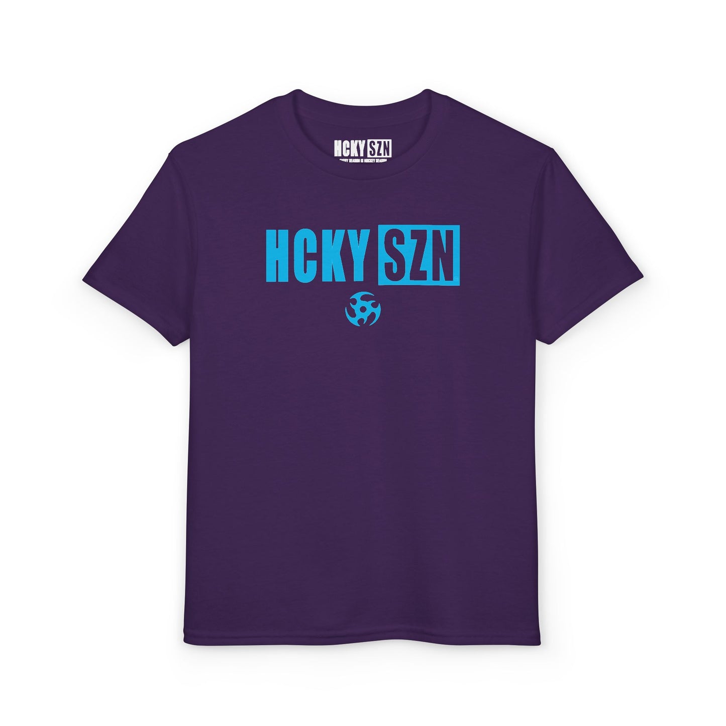Youth HCKY SZN DryBlend Tee Shirt (Sky Blue Logo) - Various Colors