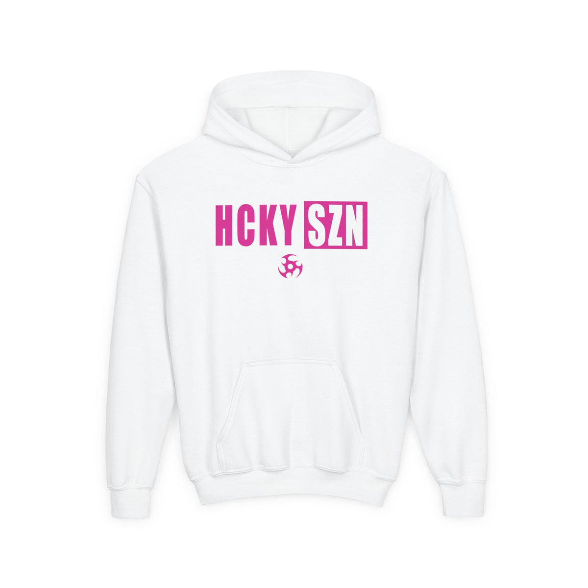 Youth HCKY SZN (Hot Pink Logo) Hooded Sweatshirt - Various Colors
