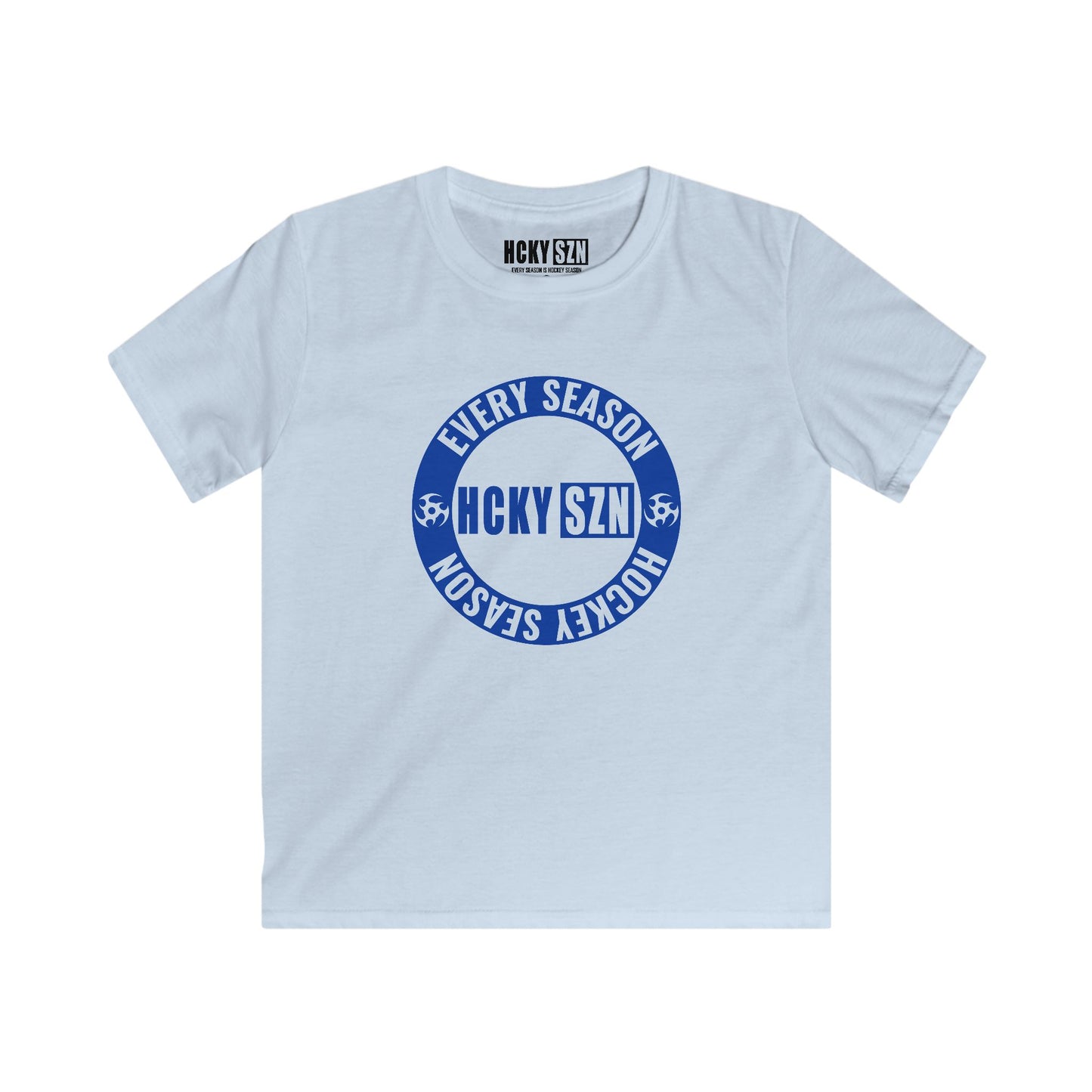 Youth Circle SZN Softstyle Tee (Blue Logo) - Various Colors