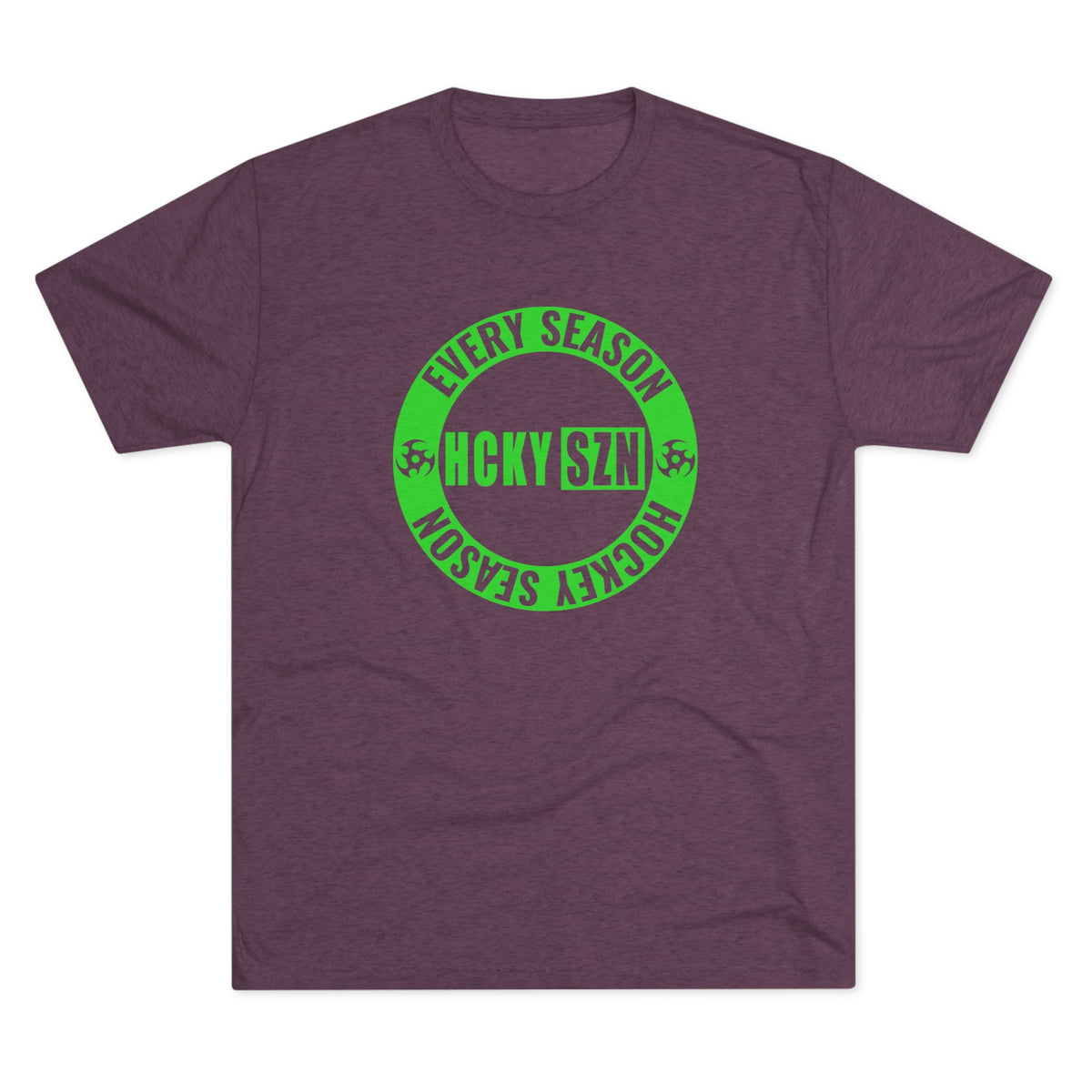 HCKY SZN Circle Logo TriBlend Tee Shirt (Lime) - Various Colors