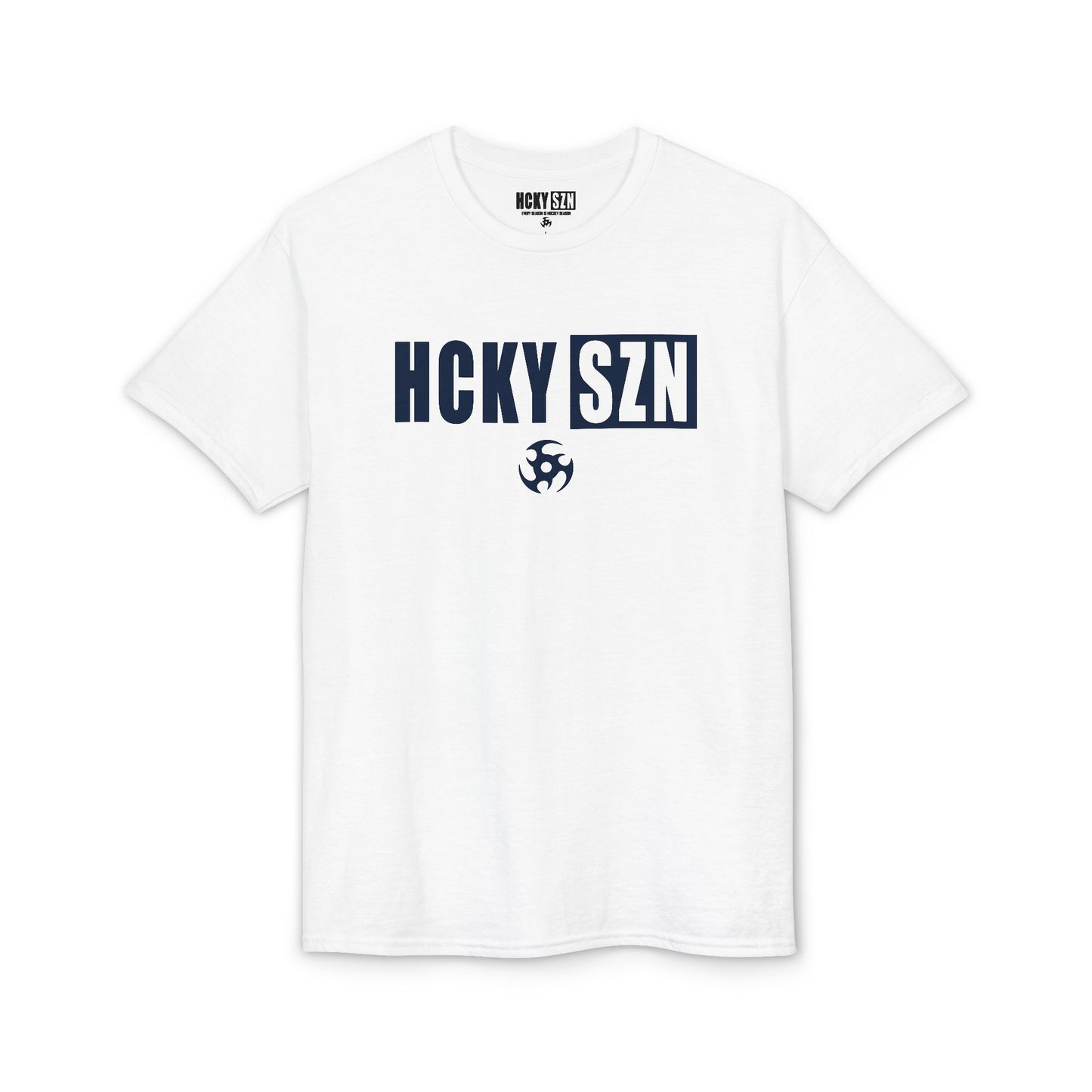 HCKY SZN Simple Star DryBlend Tee Shirt (Navy Logo) - Various Colors