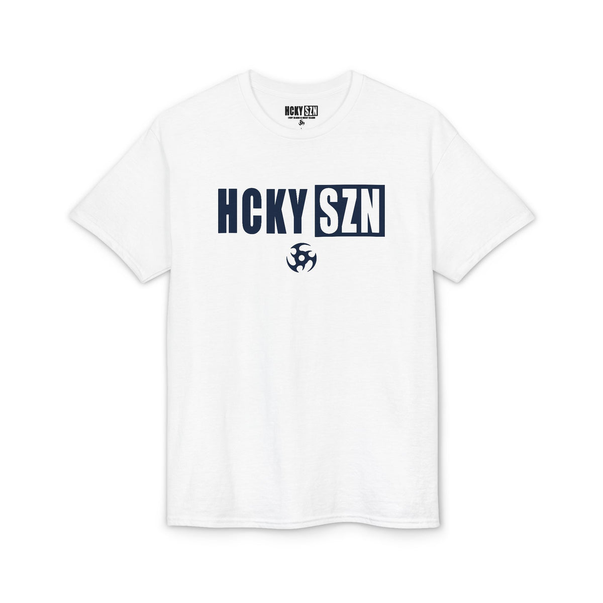 HCKY SZN Simple Star DryBlend Tee Shirt (Navy Logo) - Various Colors