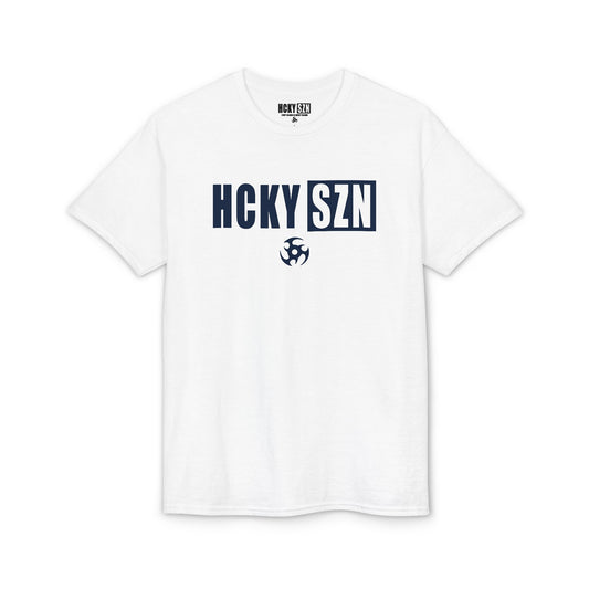 HCKY SZN Simple Star DryBlend Tee Shirt (Navy Logo) - Various Colors