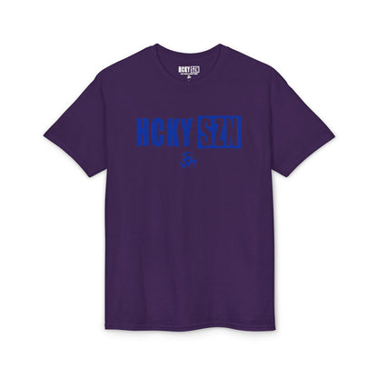 HCKY SZN Simple Star DryBlend Tee Shirt (Blue Logo) - Various Colors