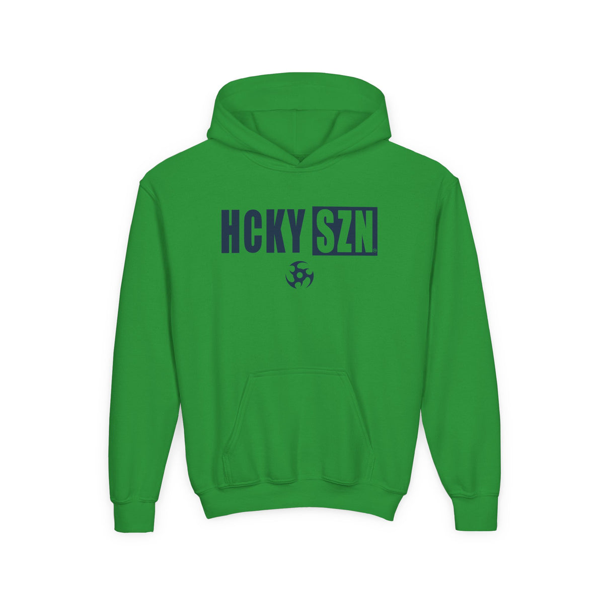 Youth HCKY SZN (Navy Logo) Hooded Sweatshirt - Various Colors