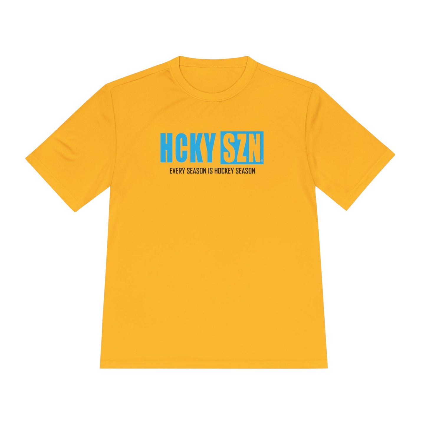 Every Season is HCKYS Performance Tee - Sky Blue Logo