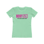 Every Season Is Hockey Season Women's Boyfriend Tee (Hot Pink Logo) - Various Colors