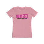 Every Season Is Hockey Season Women's Boyfriend Tee (Hot Pink Logo) - Various Colors