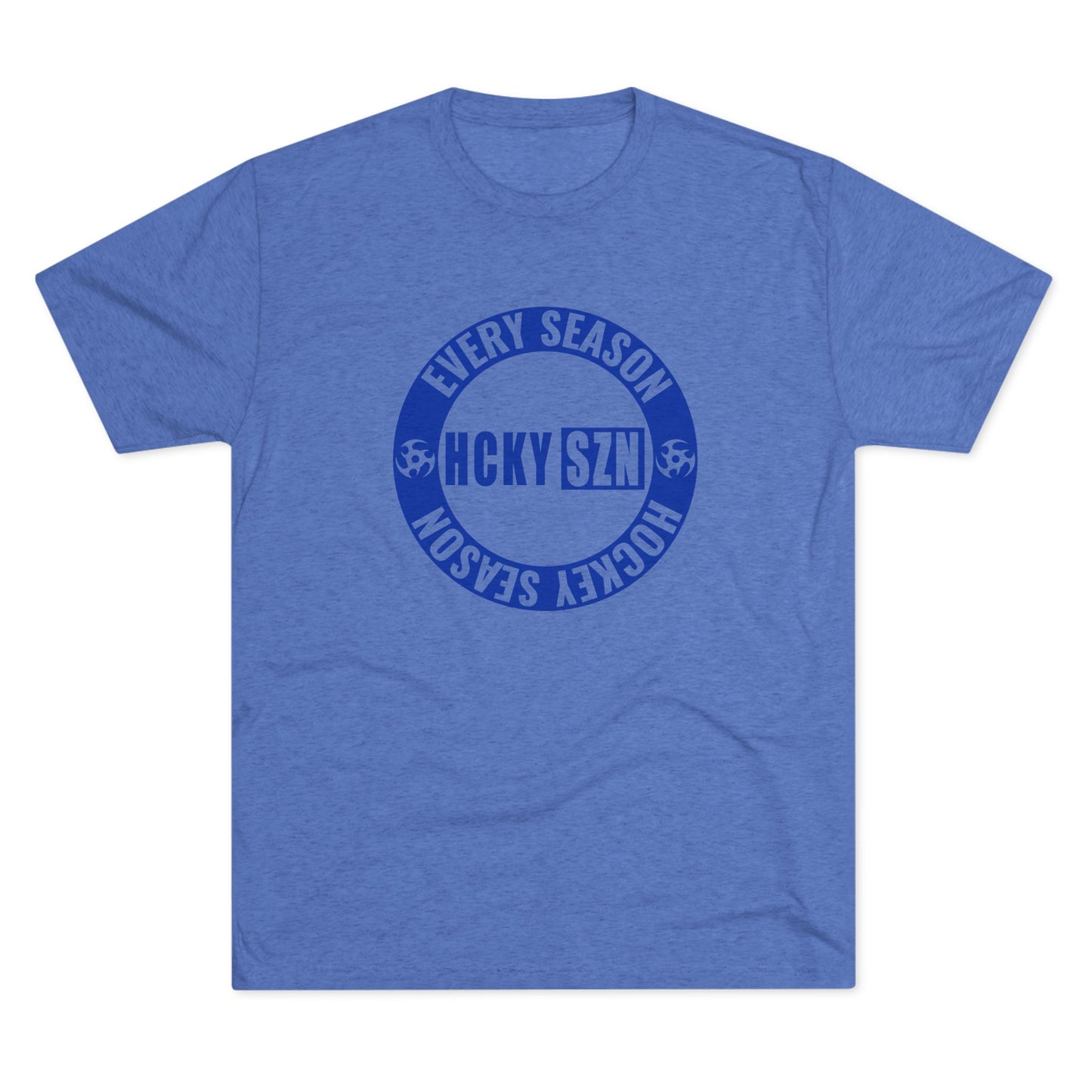 HCKY SZN Circle Logo TriBlend Tee Shirt (Royal Blue) - Various Colors