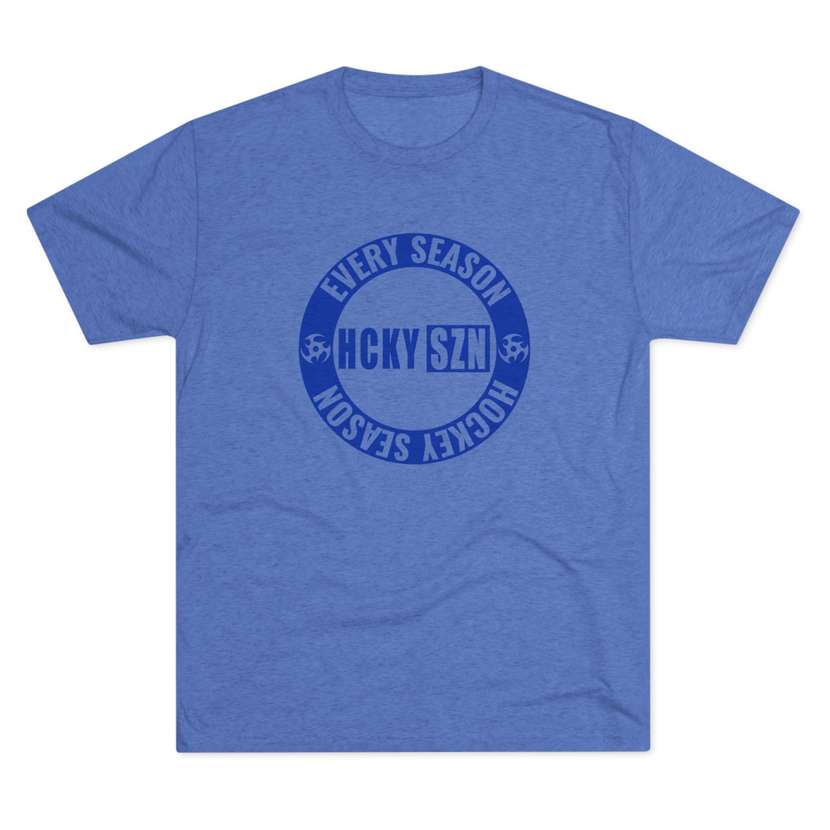 HCKY SZN Circle Logo TriBlend Tee Shirt (Royal Blue) - Various Colors
