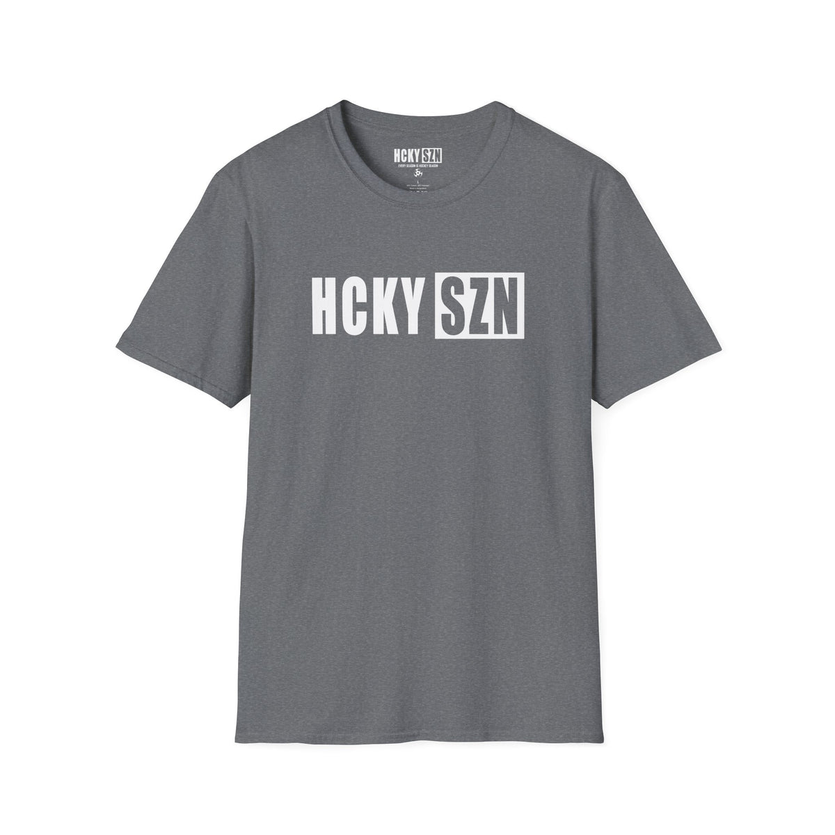 HCKY SZN Softstyle Tee Shirt (Heather Graphite)