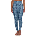 HCKY SZN High Waisted Yoga Leggings (Azure Tide)