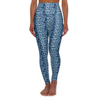HCKY SZN High Waisted Yoga Leggings (Azure Tide)