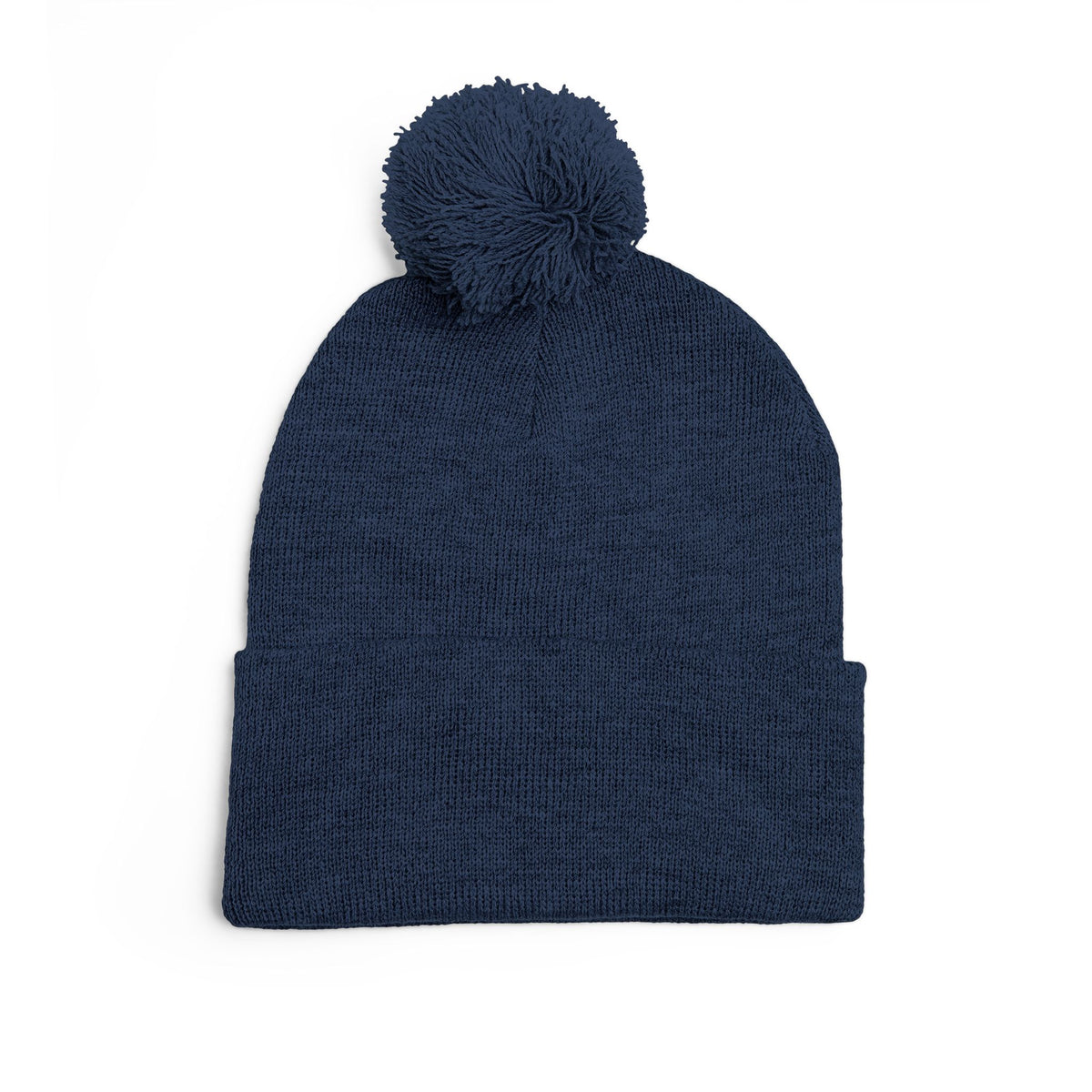 HCKY SZN Embroidered Pom-Pom Beanie - Navy