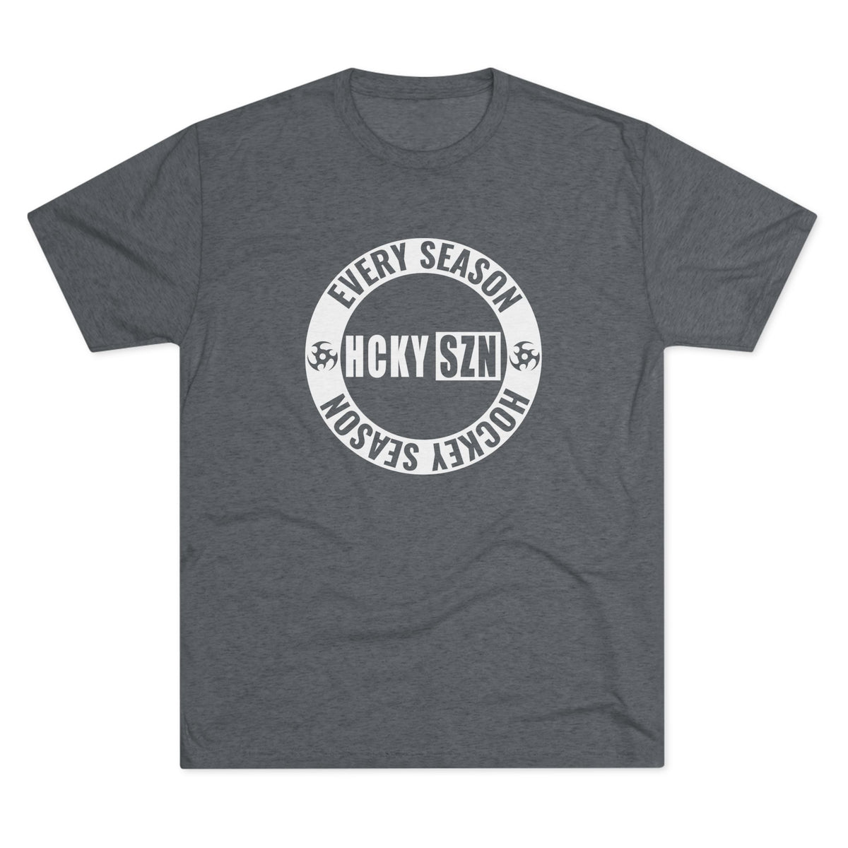 HCKY SZN Circle Logo TriBlend Tee Shirt (White) - Various Colors