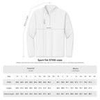 HCKY SZN Embroidered Quarter-Zip Pullover (Charcoal/White)