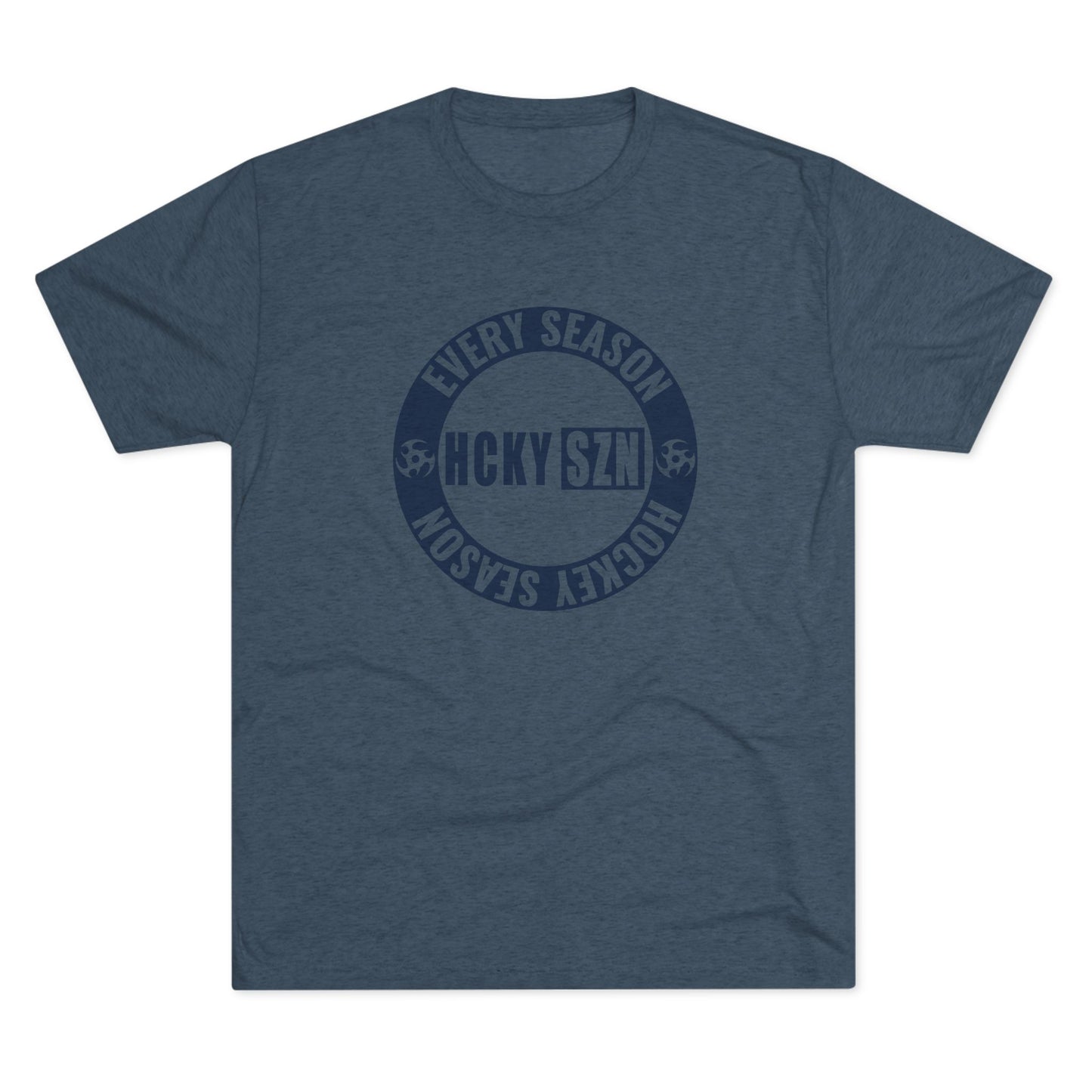 HCKY SZN Circle Logo TriBlend Tee Shirt (Navy) - Various Colors