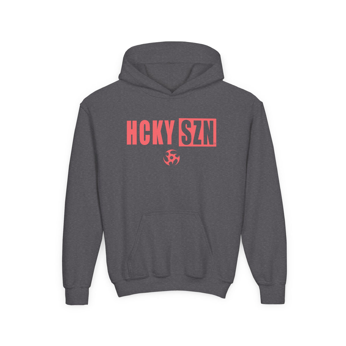 Youth HCKY SZN (Peach Logo) Hooded Sweatshirt - Various Colors