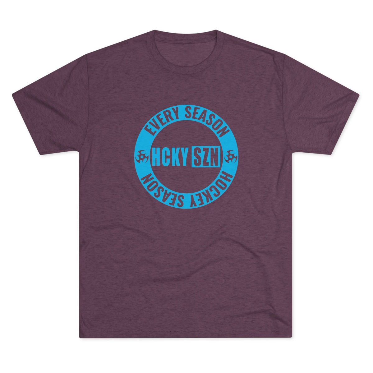 HCKY SZN Circle Logo TriBlend Tee Shirt (Sky Blue) - Various Colors