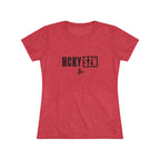 Women’s Hockey Vibe Triblend Tee (Black Logo)
