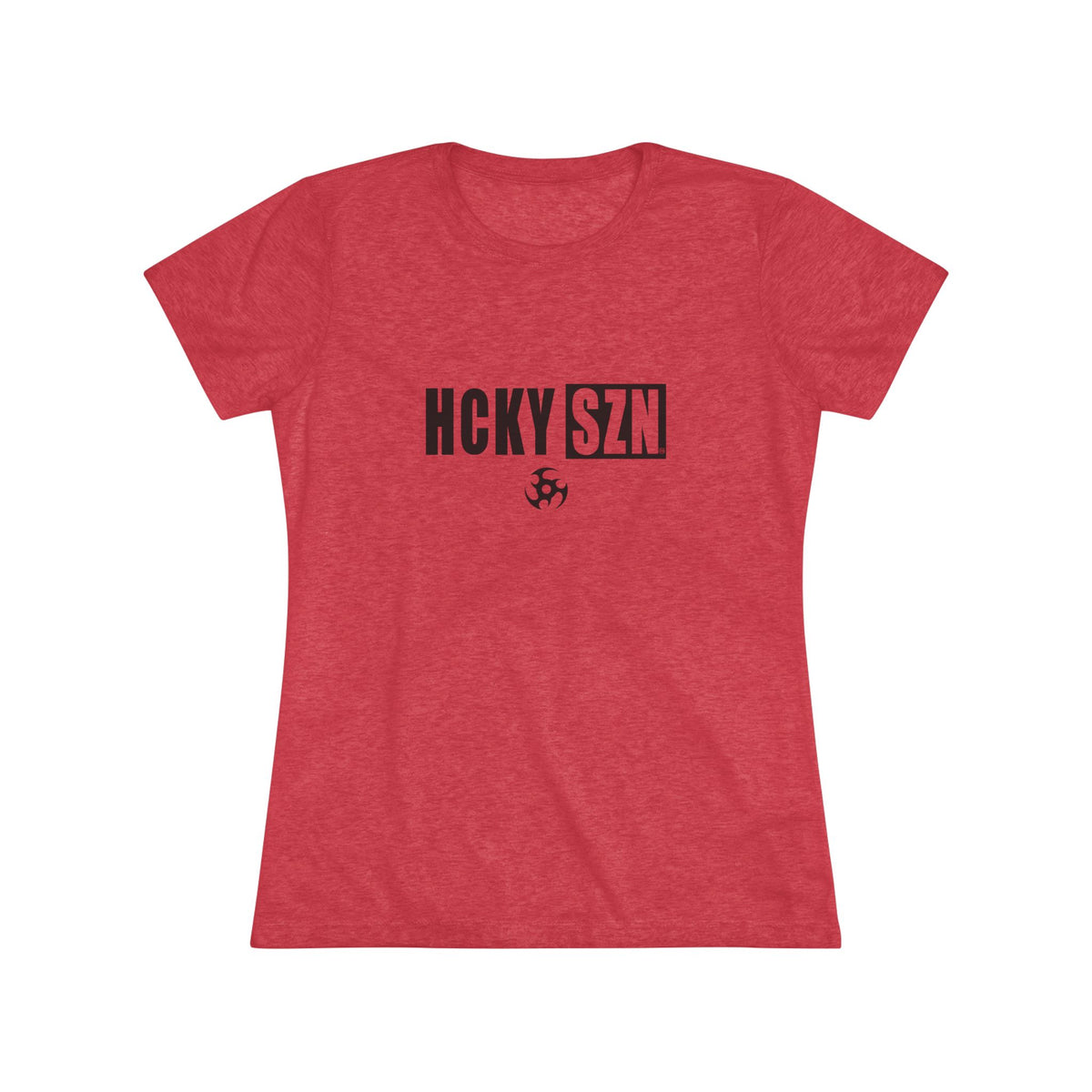 Women’s Hockey Vibe Triblend Tee (Black Logo)