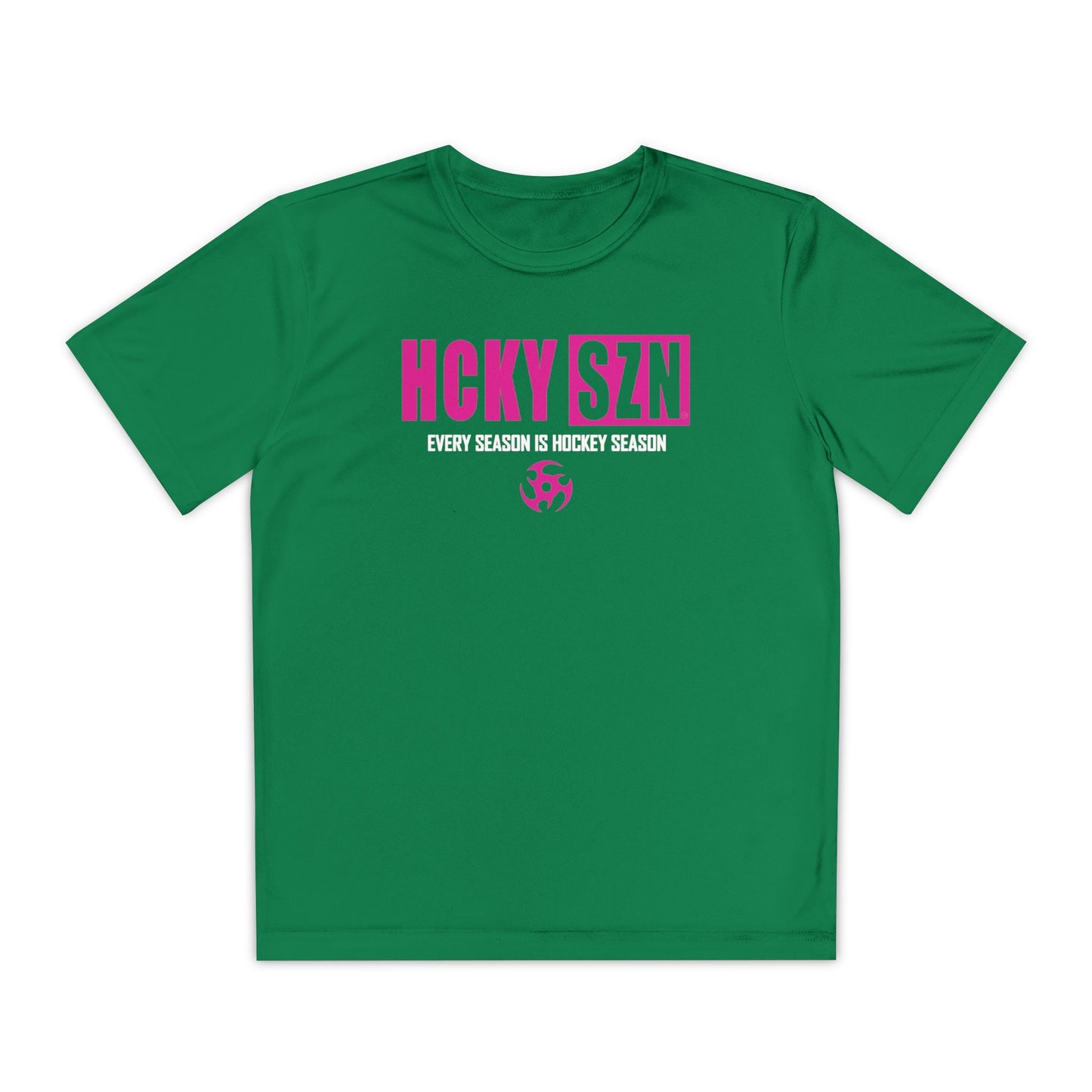 Every Season is HCKY SZN Youth Competitor Tee (Hot Pink Logo) - Various Colors