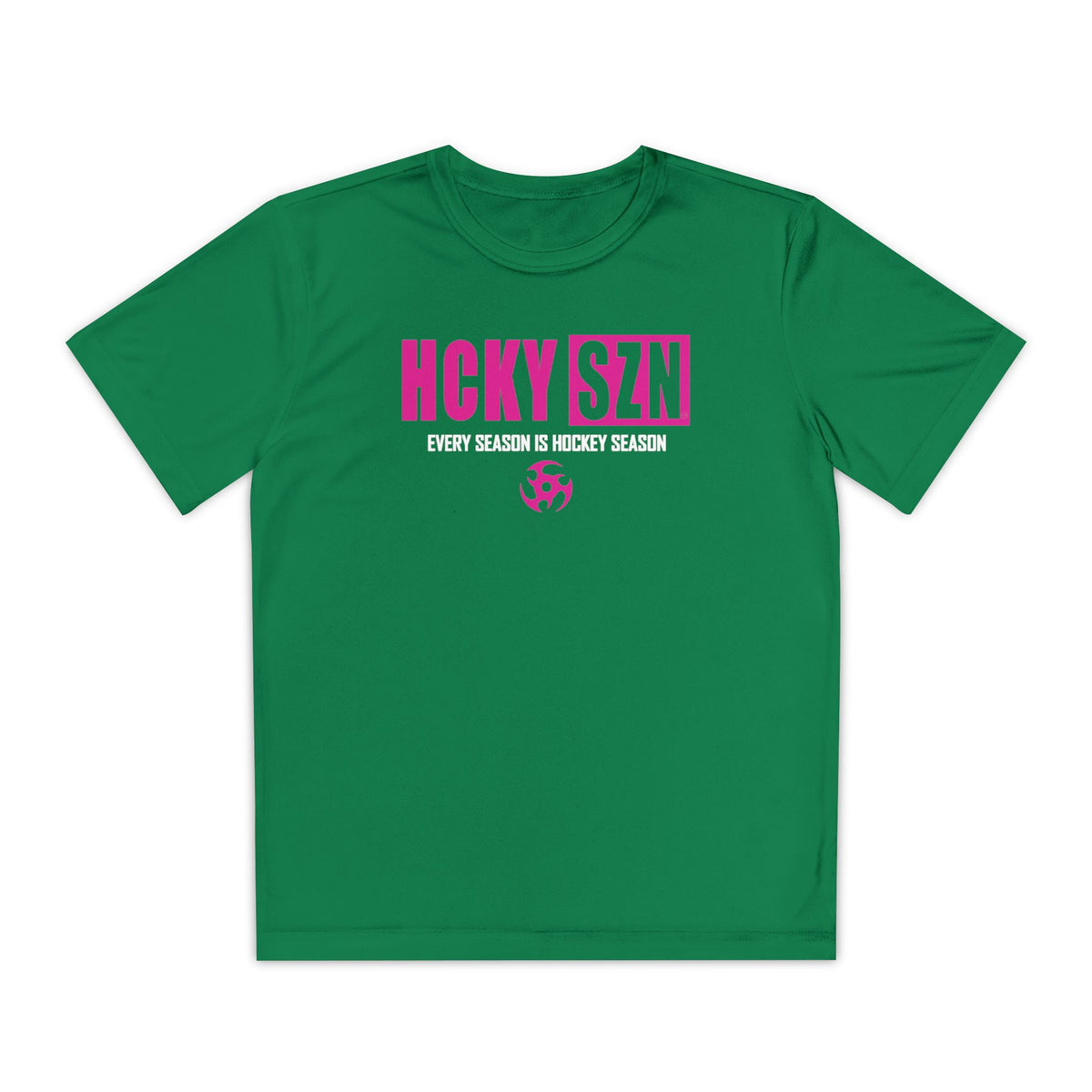 Every Season is HCKY SZN Youth Competitor Tee (Hot Pink Logo) - Various Colors