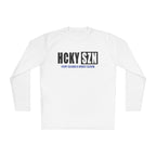 HCKYSZN (Every Season) Long Sleeve Adult Performance Tee - White/Black/Royal