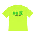 HCKYSZN (Deke Dangle) Adult Performance Tee - Neon Yellow/Lime/Black