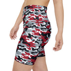 HKY SZN High Waisted Workout Shorts (Buckeye Camo)