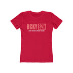 Every Season Is Hockey Season Women's Boyfriend Tee (Peach Logo) - Various Colors