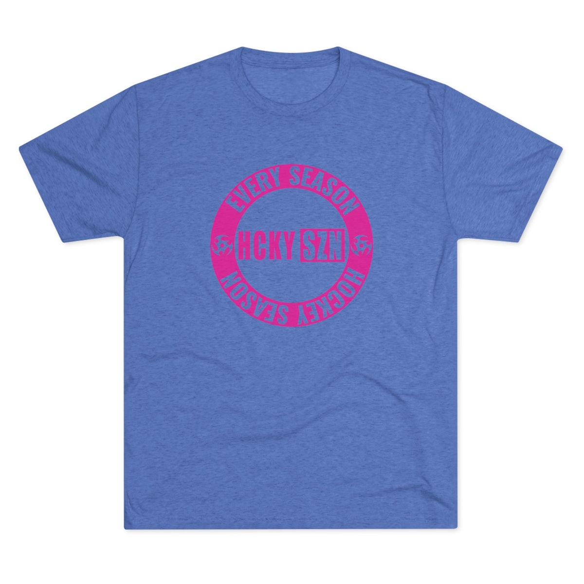 HCKY SZN Circle Logo TriBlend Tee Shirt (Hot Pink) - Various Colors